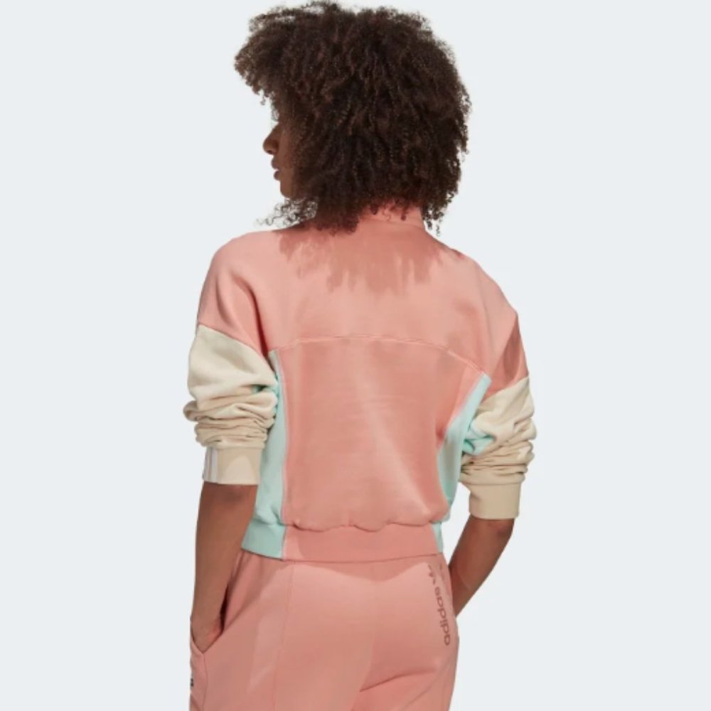 ADIDAS RYV Trace Pink Cropped Sweatsuit - Picture 2 of 12